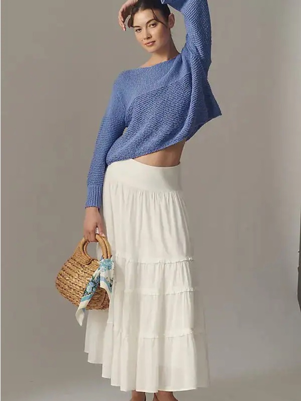 Anthropologie Pilcro Textured Boat Neck Sweater